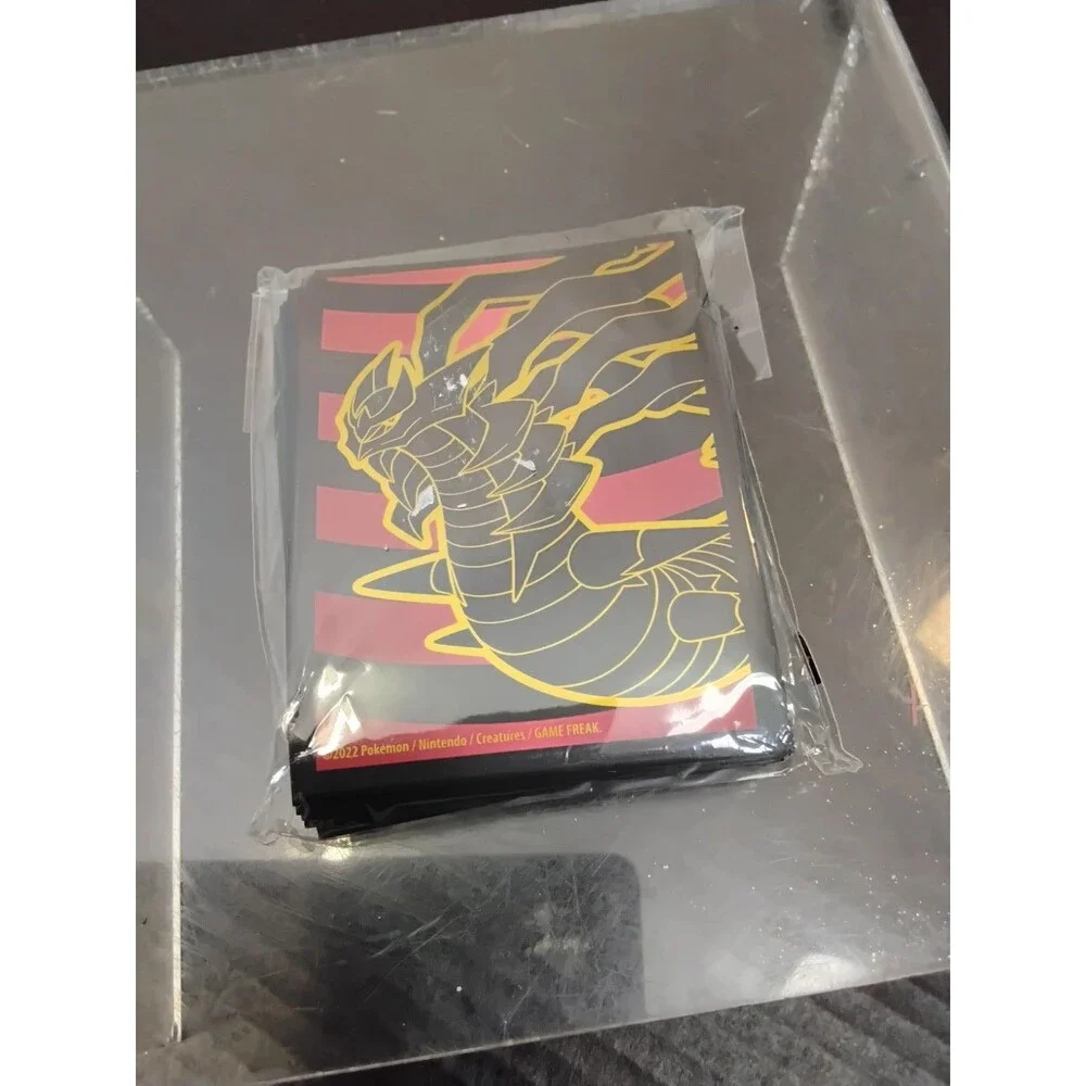 Pokemon Crestures Game Freak Card Sleeves 65 Red & Black
